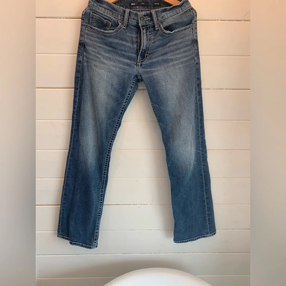 BKE Jake blue denim jeans men's size 30 X 32. - Picture 2 of 4